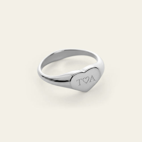 Heart Ring Silber