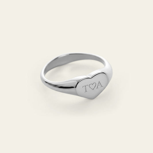 Heart Ring Silber