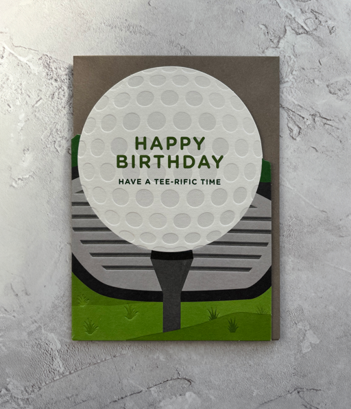 Heyyy Golf Birthday Greetings Card