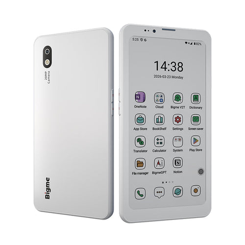 Hibreak Plus 6.13''ePaper 4G handwriting smartphone with 53FPS,Android 14OS and 4+64GB Storage HiBreak Plus Color Display White Device only 6-7'' Bigme Hibreak plus bigme smartphone E-reader eink smartphone epaper smartphone Handwritting epaper smartphone Hibreak plus Hibreak pro Morden remarkable Eink Tablet for digital reading