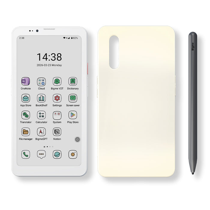 Hibreak Plus 6.13''ePaper 4G handwriting smartphone with 53FPS,Android 14OS and 4+64GB Storage HiBreak Plus Color Display White Device+stylus+case 6-7'' Bigme Hibreak plus bigme smartphone E-reader eink smartphone epaper smartphone Handwritting epaper smartphone Hibreak plus Hibreak pro Morden remarkable Eink Tablet for digital reading