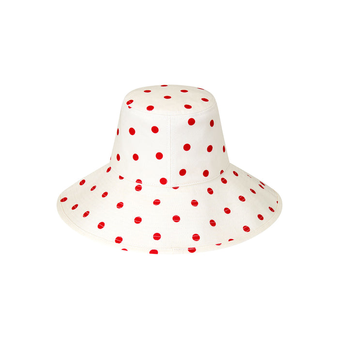 Holiday Bucket - Polka Dot Red