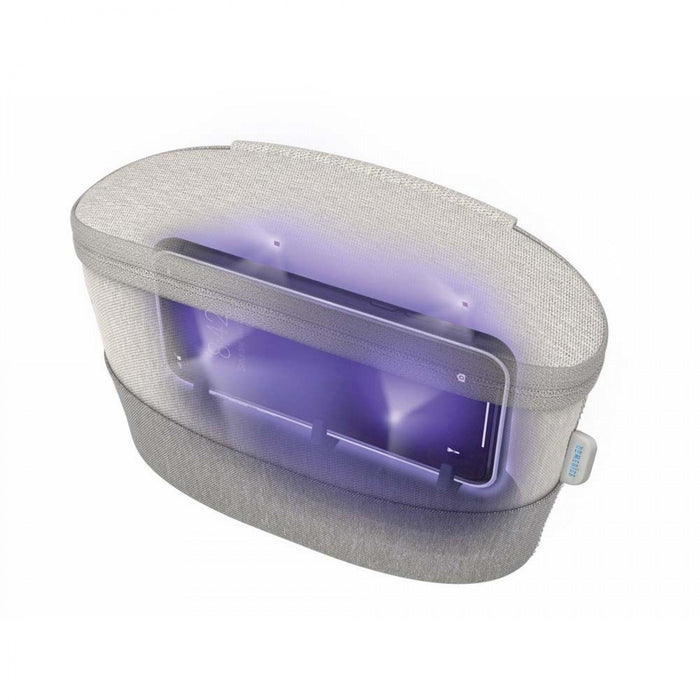 Homedics UV-CLEAN Portable Sanitizer Bag - Grey | SAN-B100GY-EU from DID Electrical - guaranteed Irish, guaranteed quality service. (6977454375100)