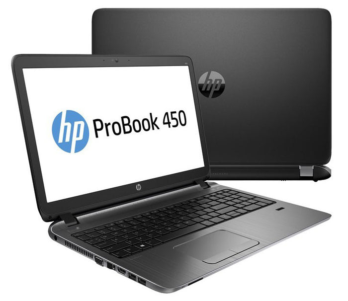 HP ProBook 450 G2 15.6" Laptop - 5th Gen Core i3-5005U, 8GB DDR3L, 256GB SSD, WebCam, HDMI, Win 10 Pro - Coretek Computers