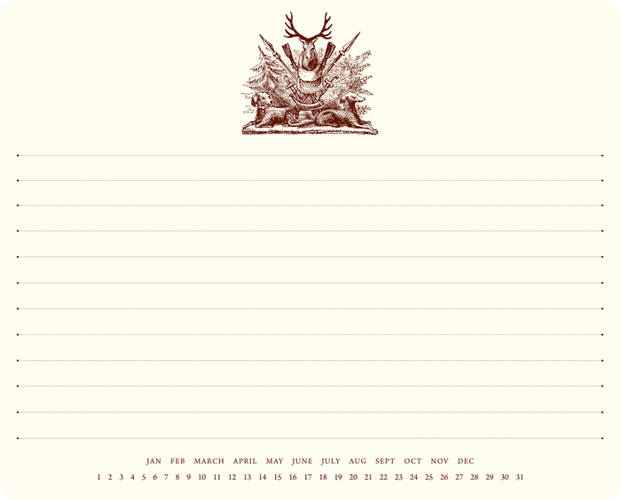Hunting Crest Mousepad Notepad