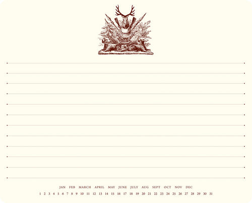 Hunting Crest Mousepad Notepad