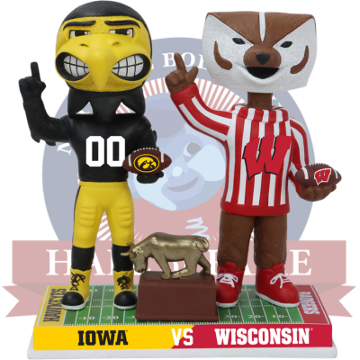 Iowa vs. Wisconsin Football Rivalry Bobblehead
