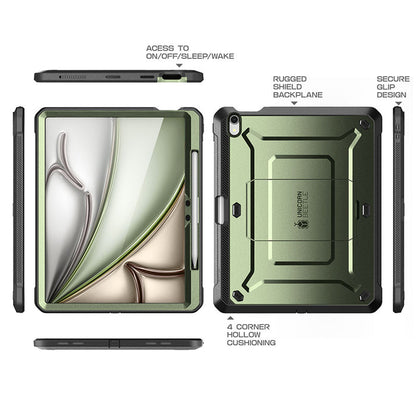 iPad Air 13 Inch (2024) Unicorn Beetle Pro Rugged Case-Dark Green