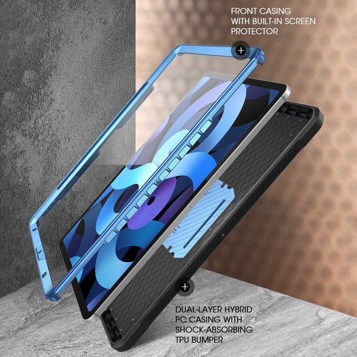 iPad Air 4 / 5 Unicorn Beetle PRO Rugged Kickstand Case-Metallic Blue
