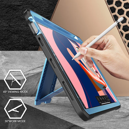 iPad Air 4 / 5 Unicorn Beetle PRO Rugged Kickstand Case-Metallic Blue
