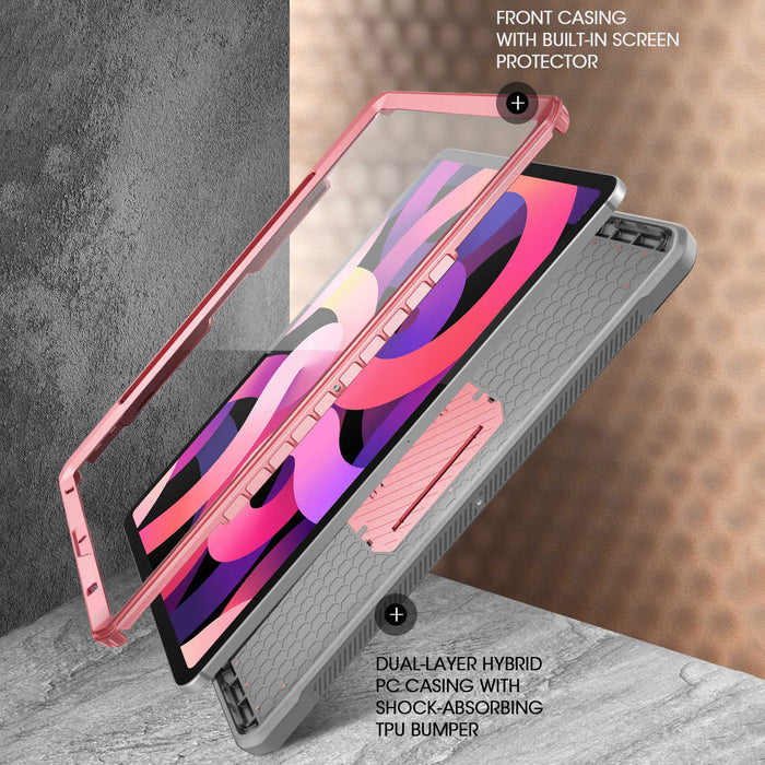 iPad Air 4 / 5 Unicorn Beetle PRO Rugged Kickstand Case-Rose Gold