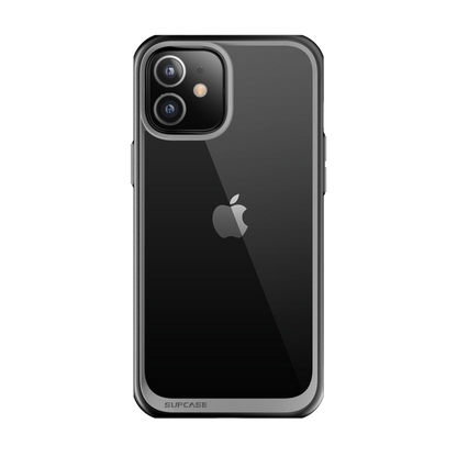 iPhone 12 mini 5.4 inch Unicorn Beetle Style Slim Clear Case-Black
