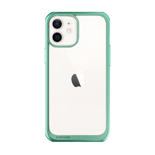 iPhone 12 mini 5.4 inch Unicorn Beetle Style Slim Clear Case-Green