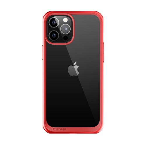 iPhone 12 Pro Max 6.7 inch Unicorn Beetle Style Slim Clear Case-Red