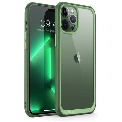 iPhone 13 Pro Max 6.7 inch Unicorn Beetle Style Slim Clear Case(open box)-Green