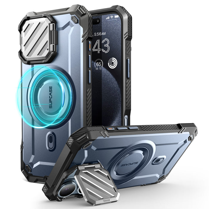 iPhone 16 6.1 inch Unicorn Beetle MAG XT MagSafe Case-Metallic Blue