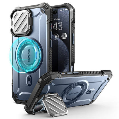 iPhone 16 6.1 inch Unicorn Beetle MAG XT MagSafe Case-Metallic Blue