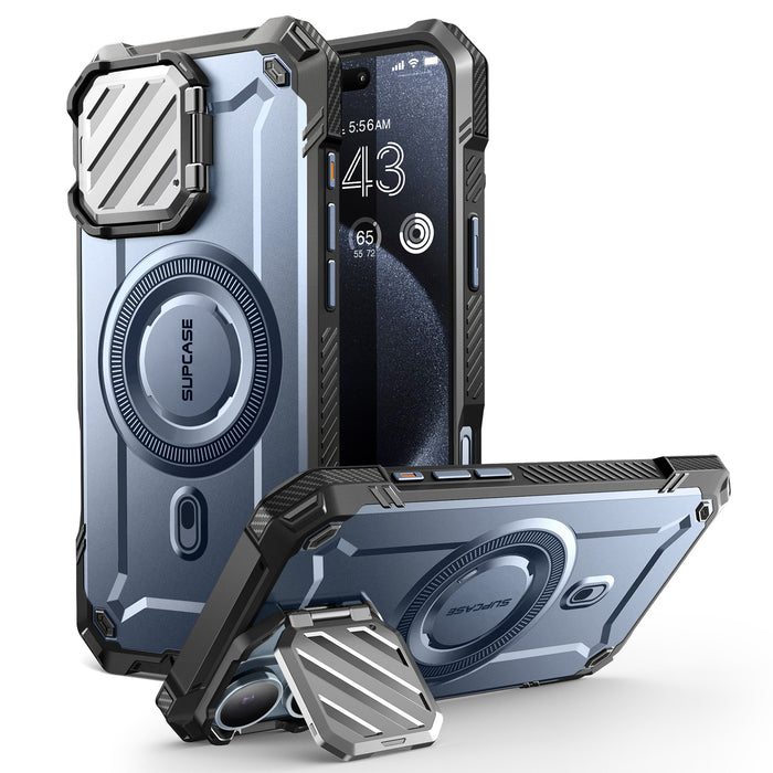 iPhone 16 6.1 inch Unicorn Beetle MAG XT MagSafe Case-Metallic Blue