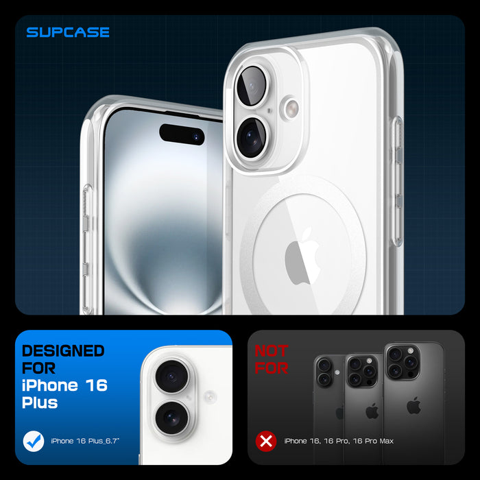 iPhone 16 Plus 6.7 inch Unicorn Beetle MAG Slim Clear MagSafe Camera Control Button Case-Clear