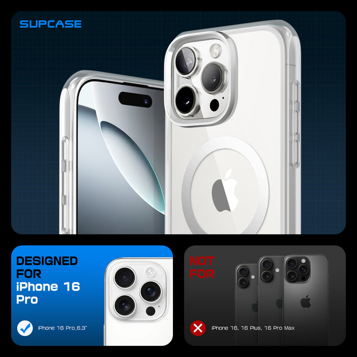 iPhone 16 Pro 6.3 inch Unicorn Beetle MAG Slim Clear MagSafe Camera Control Button Case-Clear