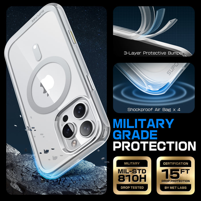 iPhone 16 Pro 6.3 inch Unicorn Beetle MAG Slim Clear MagSafe Camera Control Button Case-Clear