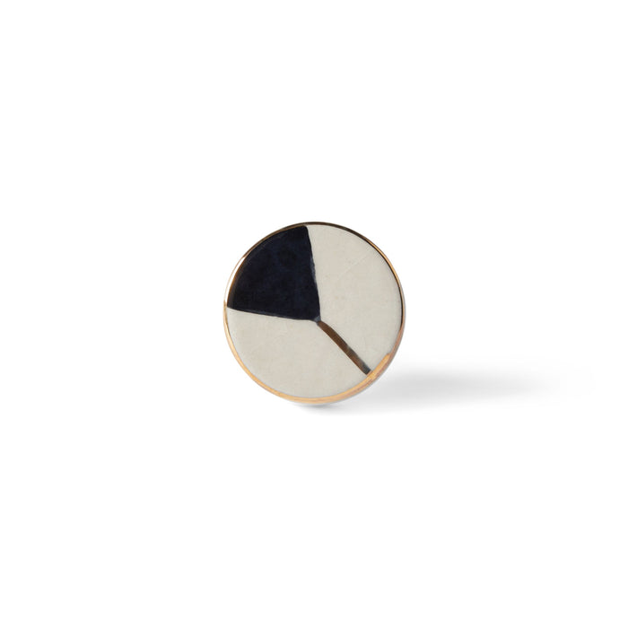 Java Gold Rim Knob 4cm