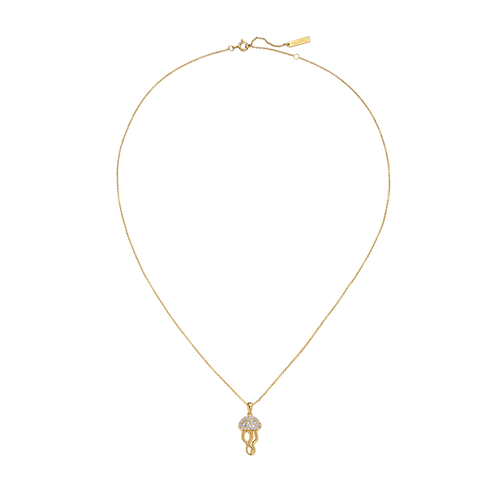 Jellyfish Halskette gold vermeil