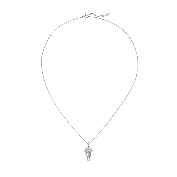 Jellyfish Halskette pure silver