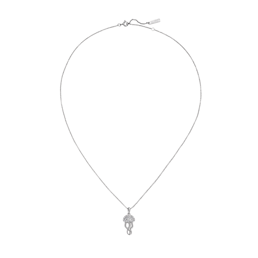 Jellyfish Halskette pure silver