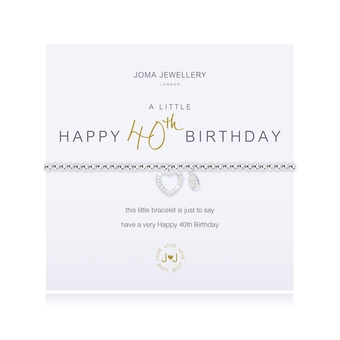 Joma A Little - Happy 40th Birthday Bracelet