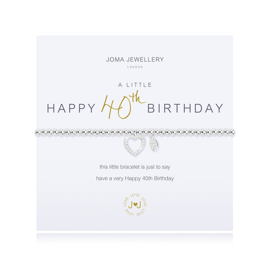 Joma A Little - Happy 40th Birthday Bracelet