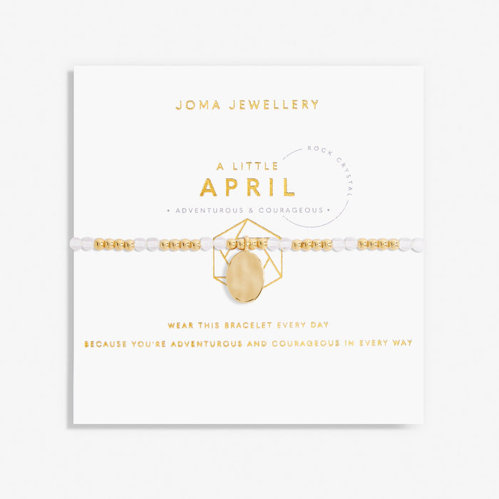 Joma A Little Bracelet - April Rock Crystal
