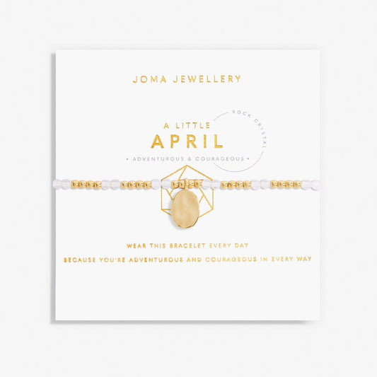 Joma A Little Bracelet - April Rock Crystal