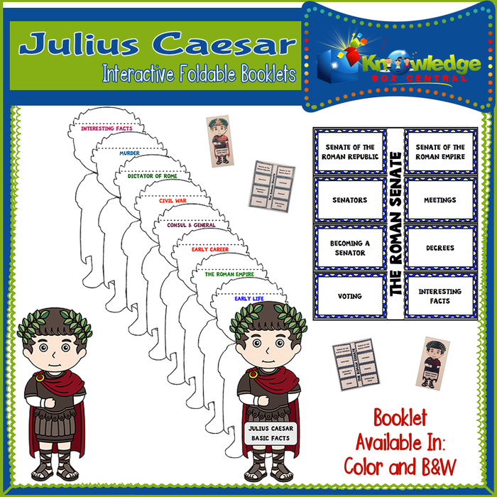 Julius Caesar Interactive Foldable Booklets