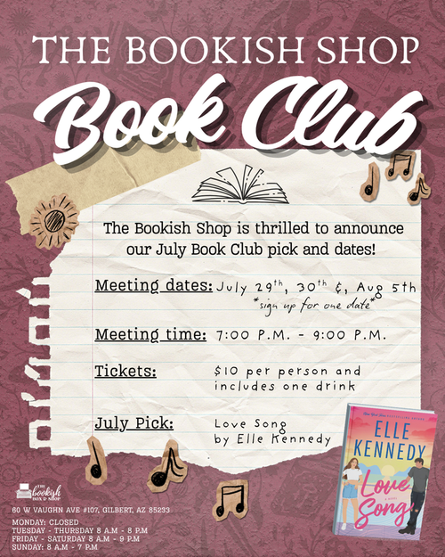 July Book Club - Wednesday, August 5th