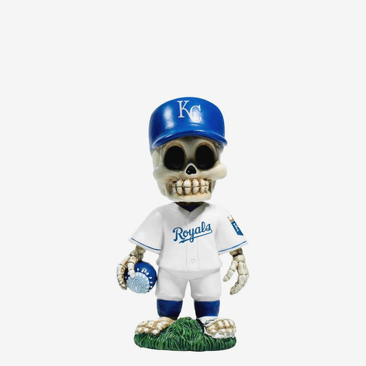 Kansas City Royals Team Skull Mini MLB Baseball Bobblehead