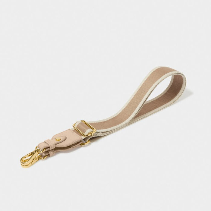Katie Loxton Canvas Strap - Dusky Pink Stripe