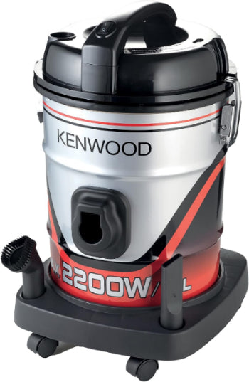 Kenwood Drum Canister Vacuum, 25Lit, 2200Watts, Grey