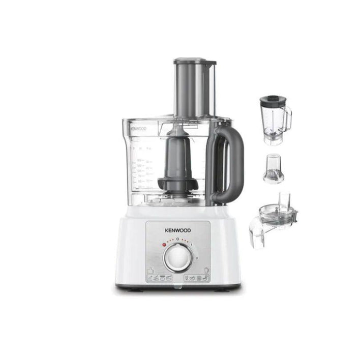 Kenwood 3L 1000W Multipro Express Food Processor - White & Stainless Steel | FDP65.860WH from DID Electrical - guaranteed Irish, guaranteed quality service. (6977622507708)