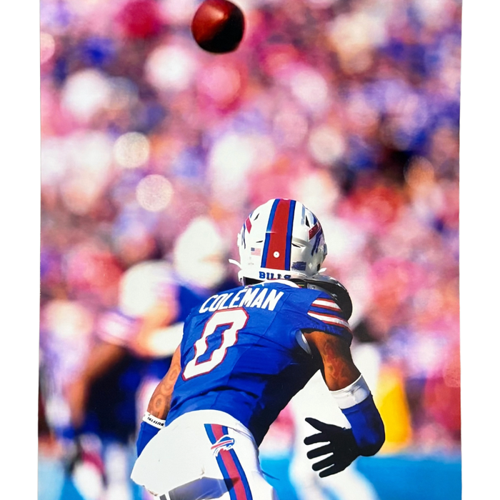 Keon Coleman Unsigned Waiting for Ball 8x10 Photo