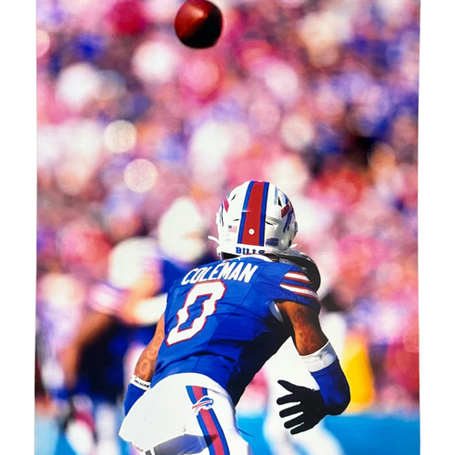 Keon Coleman Unsigned Waiting for Ball 8x10 Photo