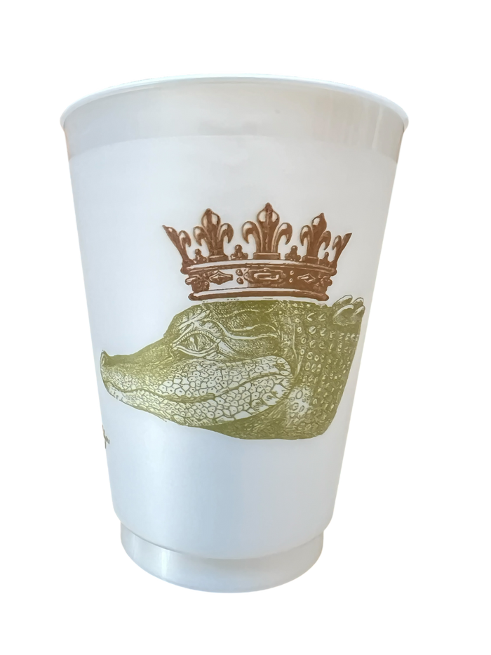 King Gator Frosted Plastic Cup