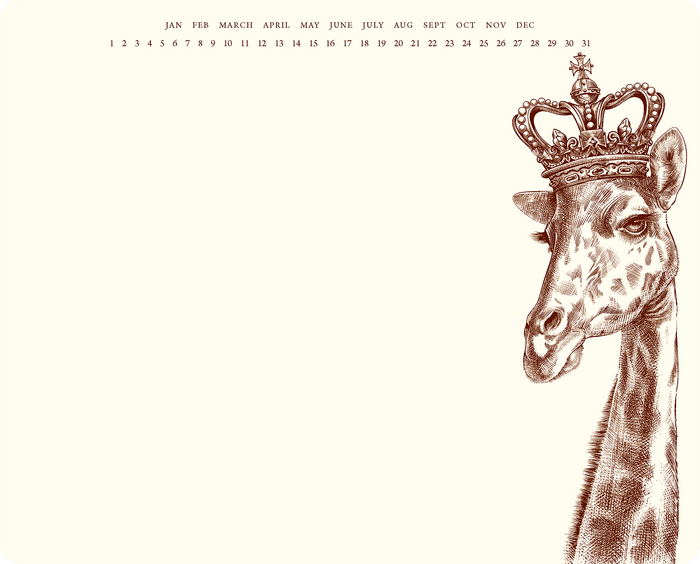 King Giraffe Mousepad Notepad
