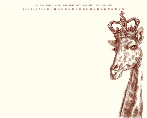 King Giraffe Mousepad Notepad