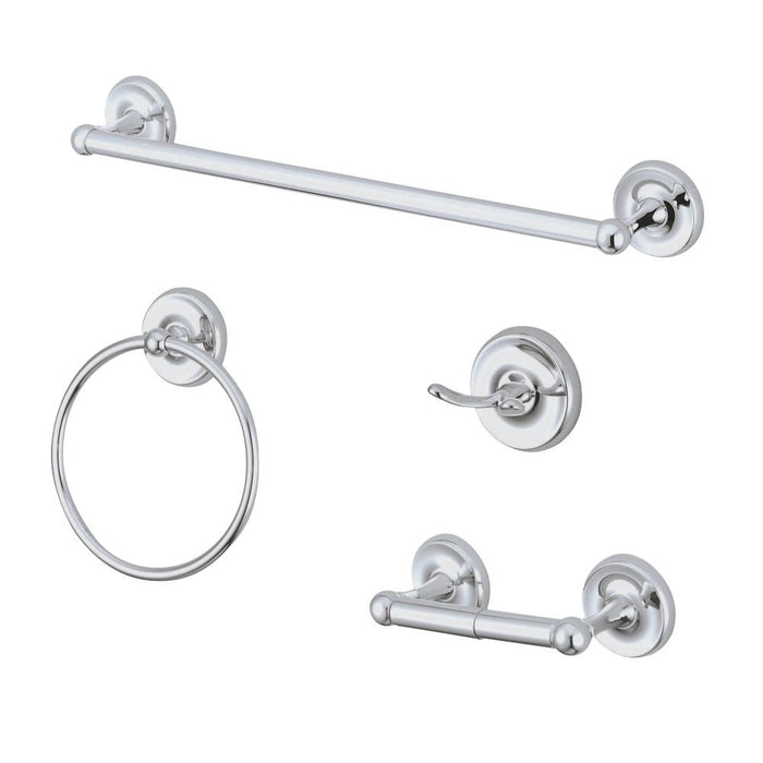 Kingston Brass Victorian 4-Piece Bathroom Accessory Set Polished Chrome