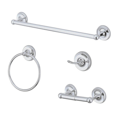 Kingston Brass Victorian 4-Piece Bathroom Accessory Set Polished Chrome