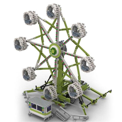 Kirmes - Fahrt mit Rock - O - Plane Klemmbausteine - LesDiy - Klemmbausteine