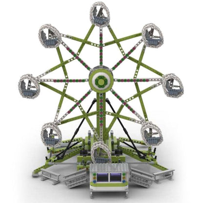 Kirmes - Fahrt mit Rock - O - Plane Klemmbausteine - LesDiy - Klemmbausteine