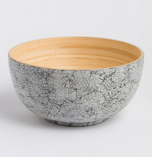 Laquered Bamboo Salad Bowls- Lots of Colors - Fair Trade and Sustainable