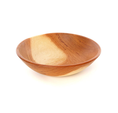 Large Hand Carved Mahogany Wood Salad, Chip & Fruit Bowl, Fair Trade